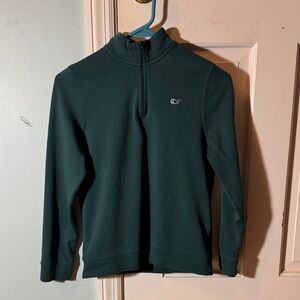 Vineyard Vines boys Dark Green Zip-Up Sweater, size medium (12/14)